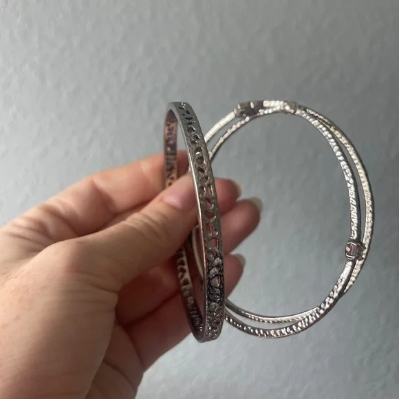 Kendra Scott Silver Set of 3 Bracelets - Picture 5 of 8